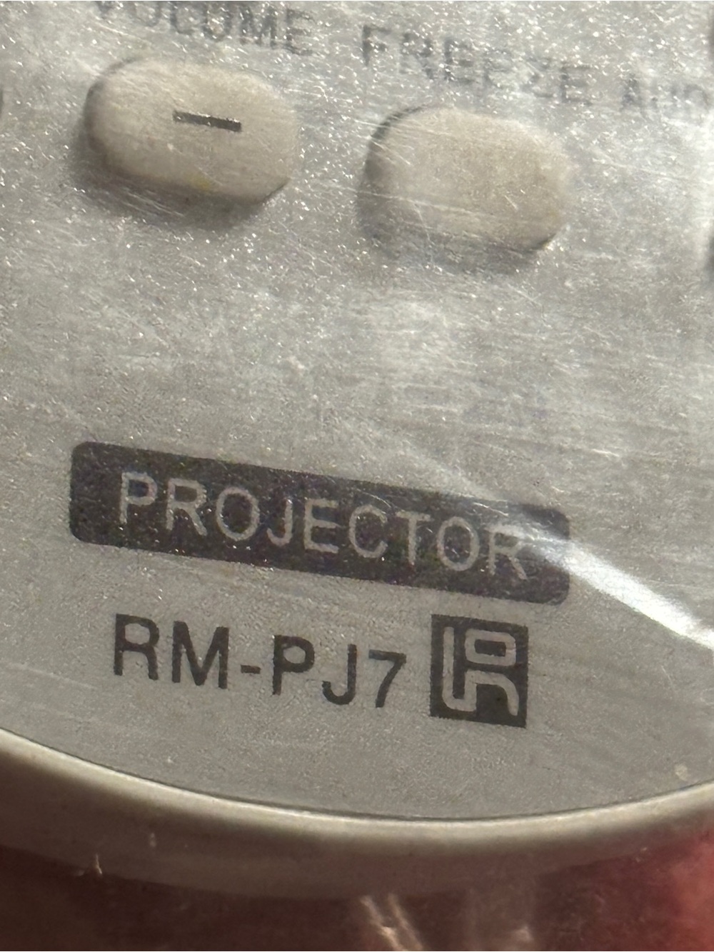 Projector Replacement Remote RM-PJ7 - Gray new - Picture 2 of 4